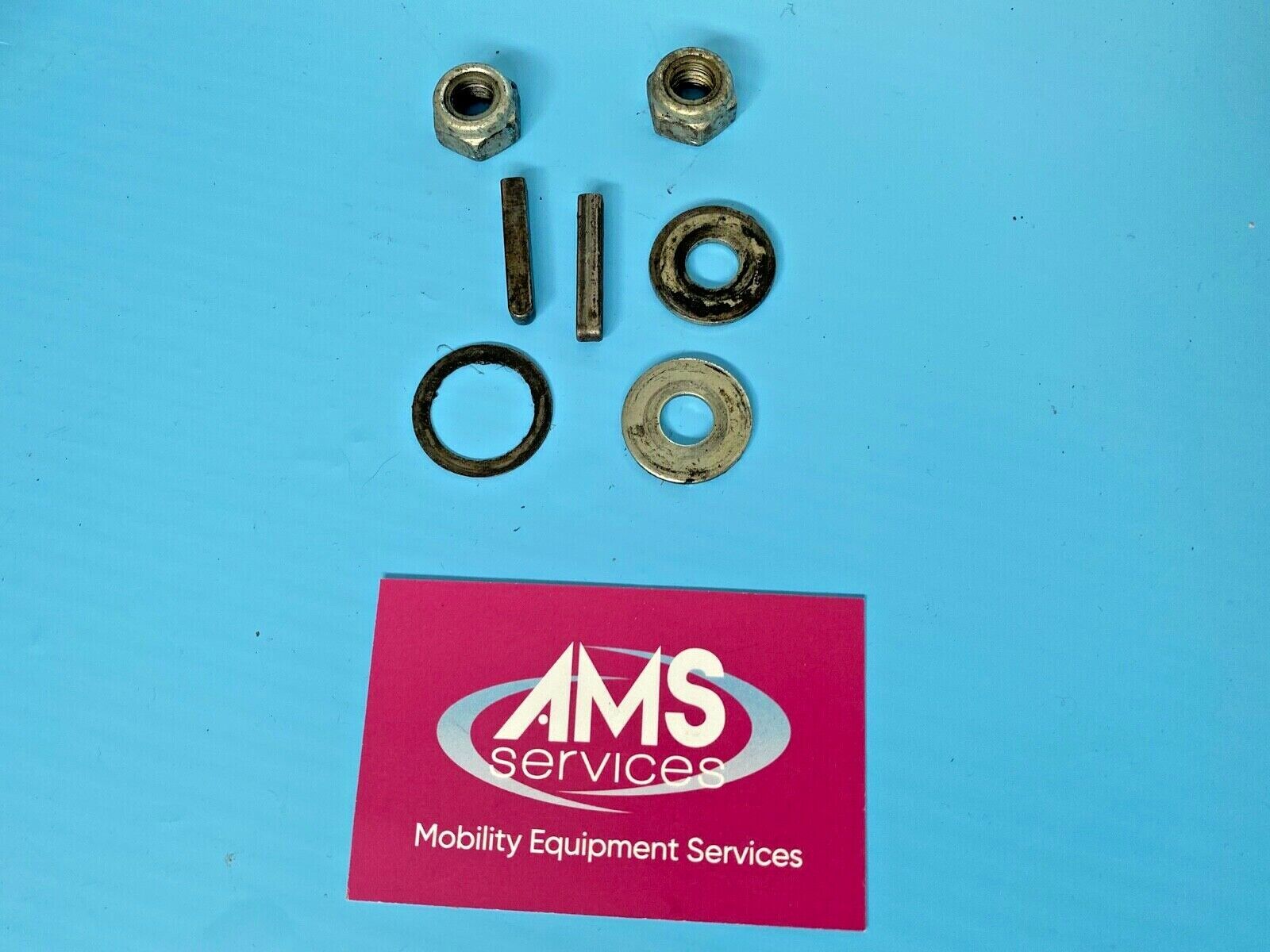 Invacare Leo Mobility Scooter Rear Axle Nuts & Woodruff Keys Parts AMS