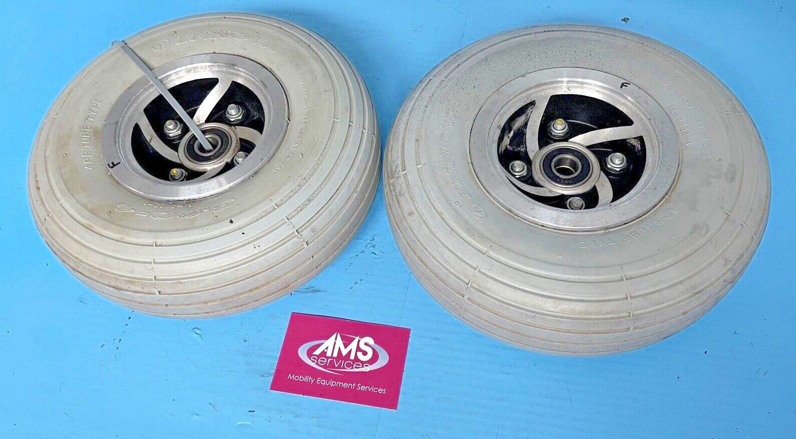 Freerider Mayfair 4mph Mobility Scooter Front Wheels & Tubed Tyres