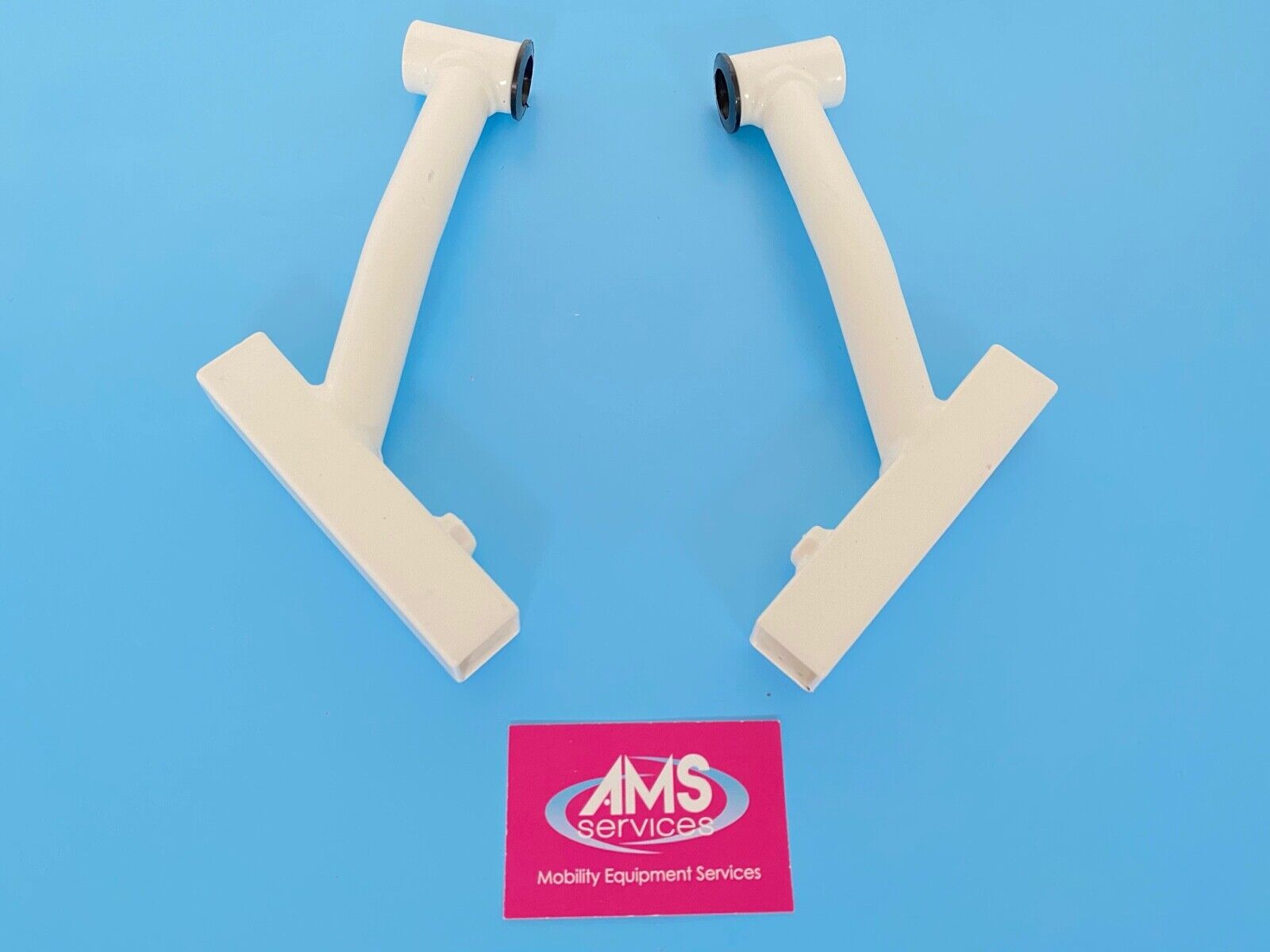 Pair of Freeway Shower / Commode Chair Footrests / Leg Rest Hangars