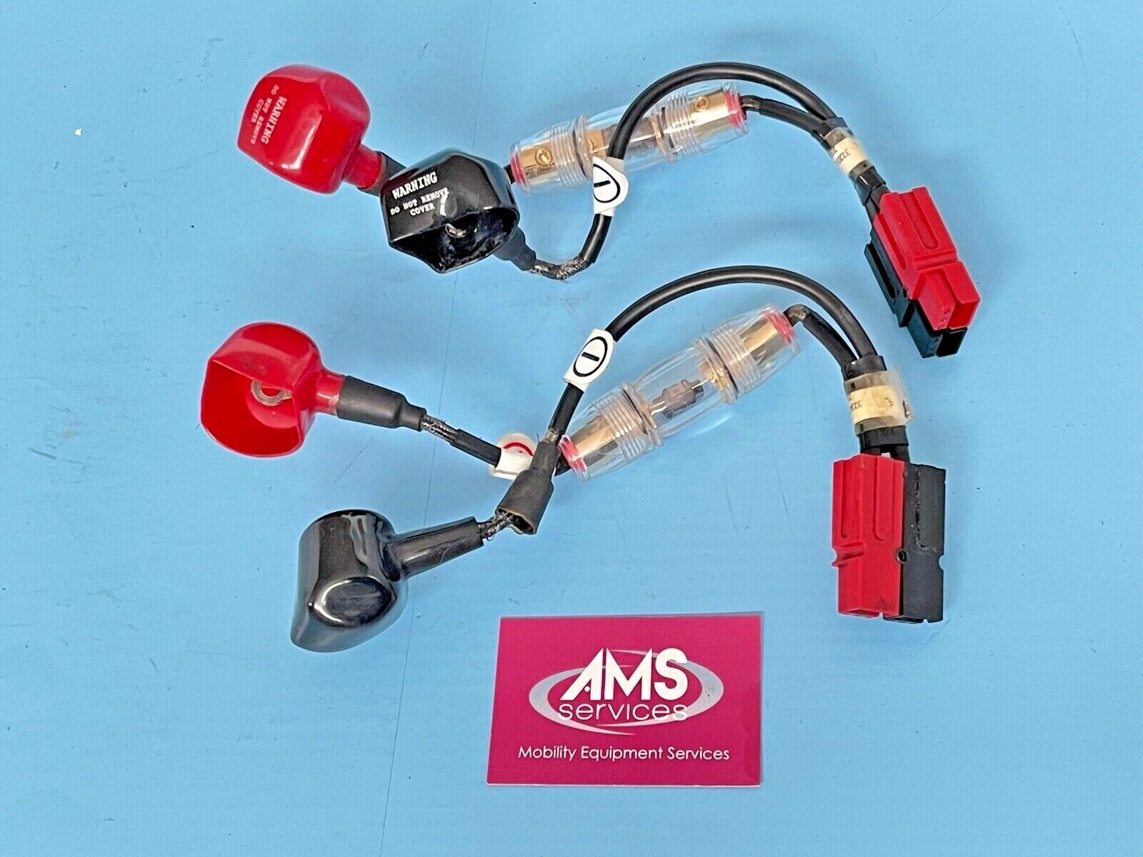 Kymco 6mph & Midi XLS Scooter Main Battery Leads & Inline Fuses AMS