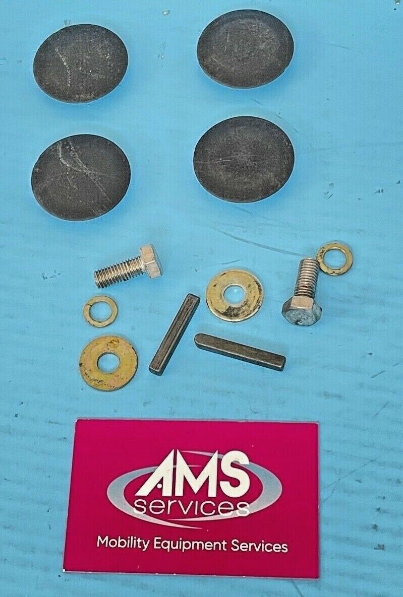 Shoprider Cameo 4mph Mobility Scooter Centre Wheel Caps, Woodruff Keys