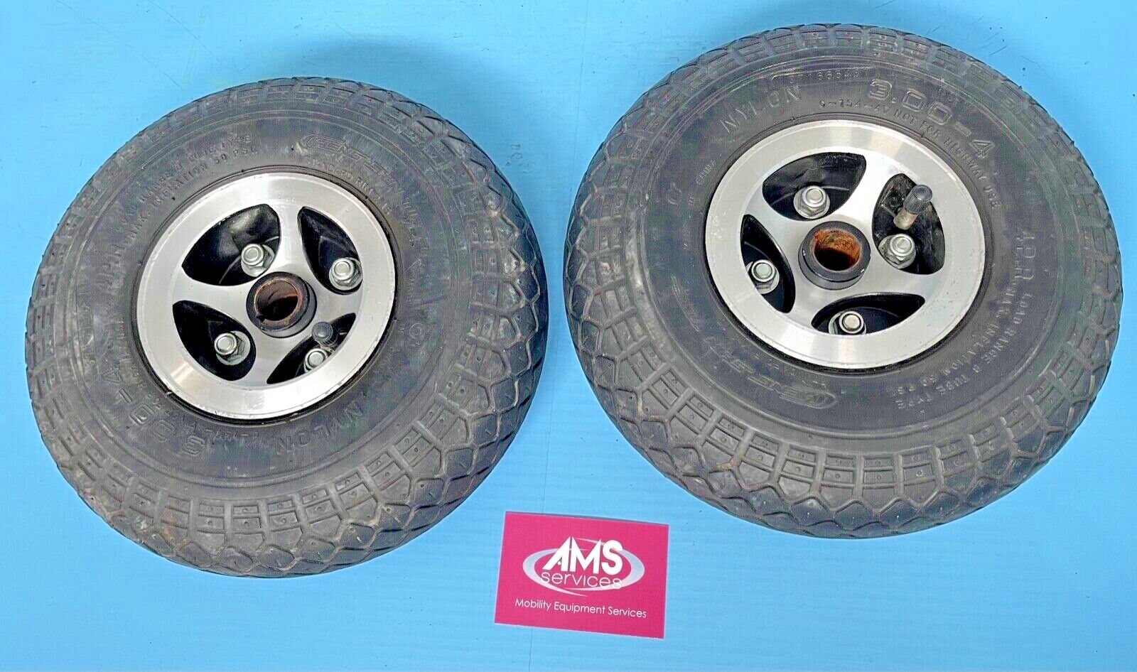 Pair of Rascal Vantage X Mobility Scooter Rear Wheels & Tubed Tyres