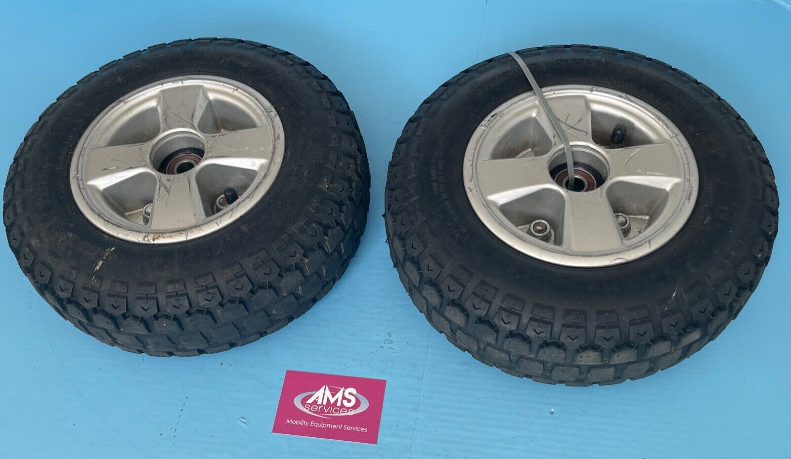 TGA Breeze S4 8mph Mobility Scooter Front Wheels & Tubed / Pneumatic