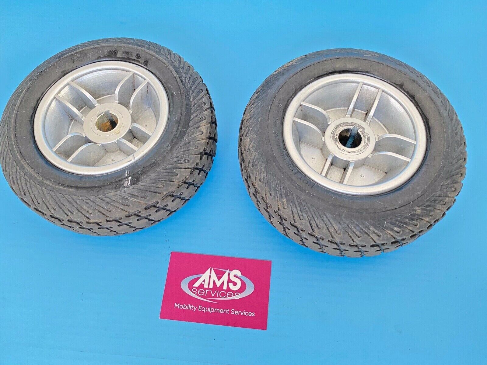 Pair of Pride Go Go Elite Traveller Mobility Scooter Rear Wheels