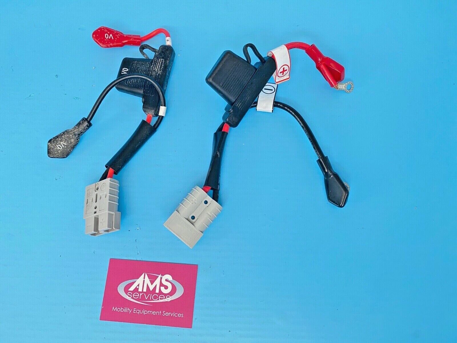 Invacare Leo 4mph Mobility Scooter Battery Leads & Inline Fuses - AMS