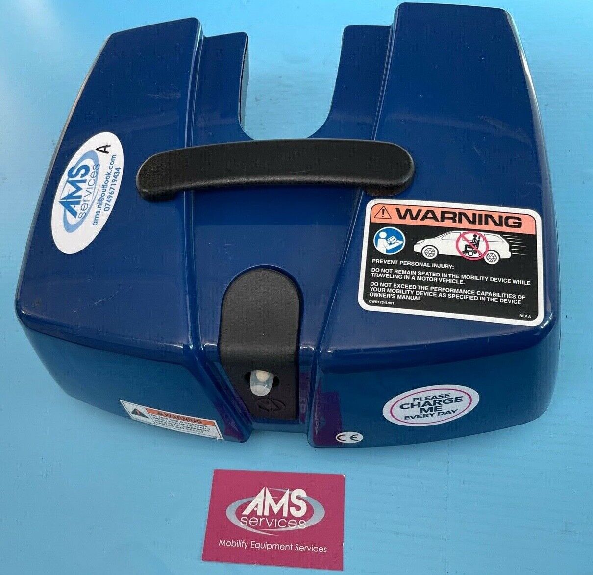 Pride Go Chair Electric Wheelchair Battery Box & Brand New 12v 14amp