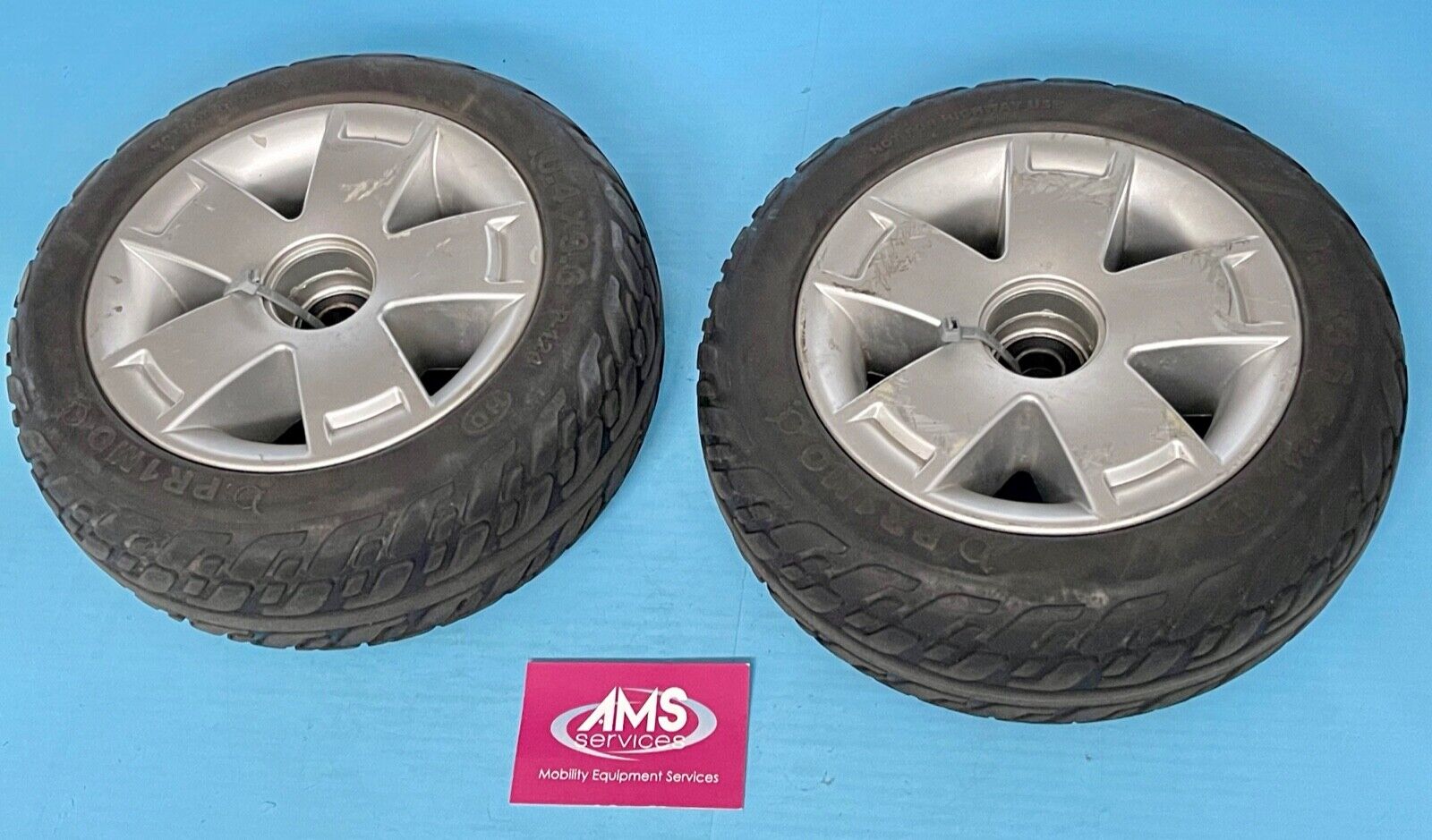 Pride Colt Deluxe 6mph Mobility Scooter Front Wheels & Solid Tyres