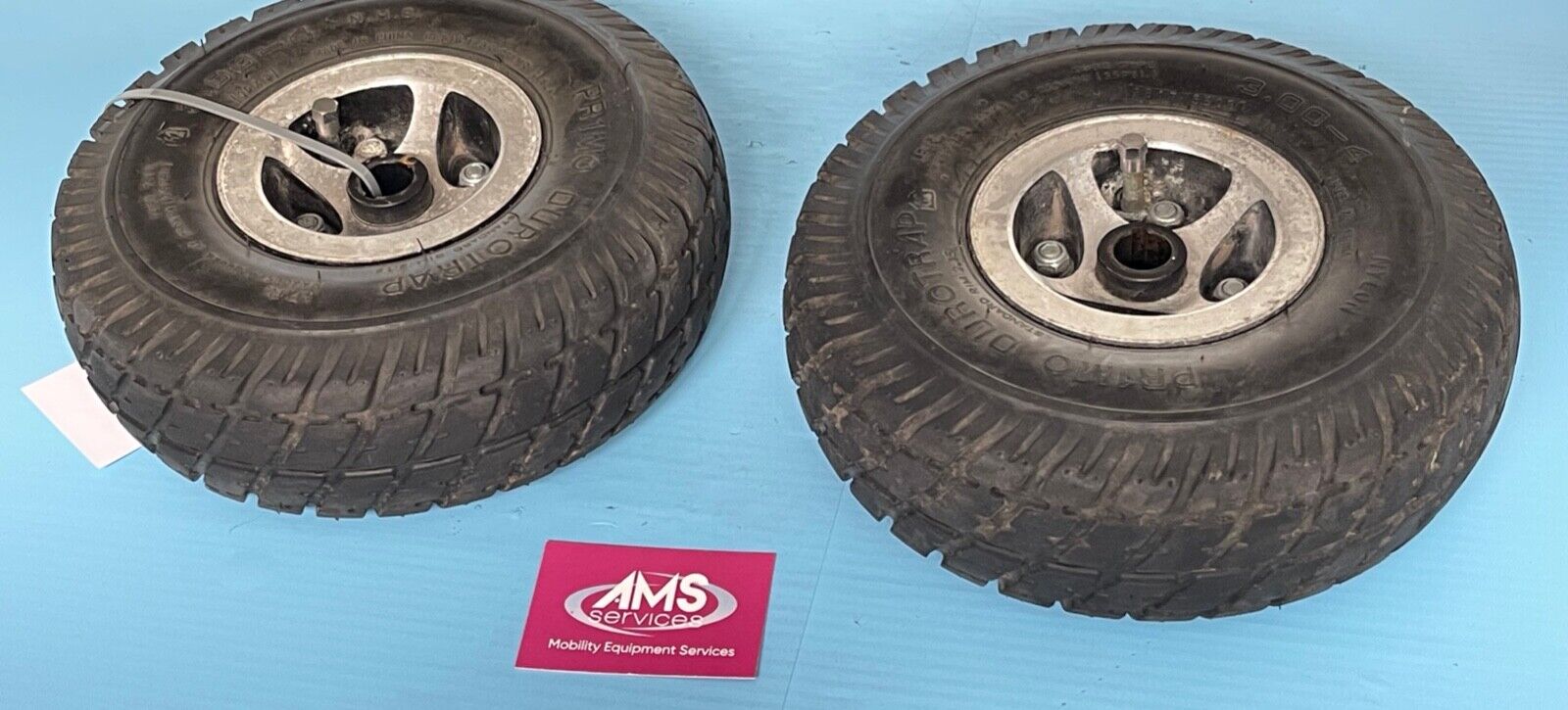 Pair of Rascal Vantage X Mobility Scooter Rear Wheels & Tubed Tyres