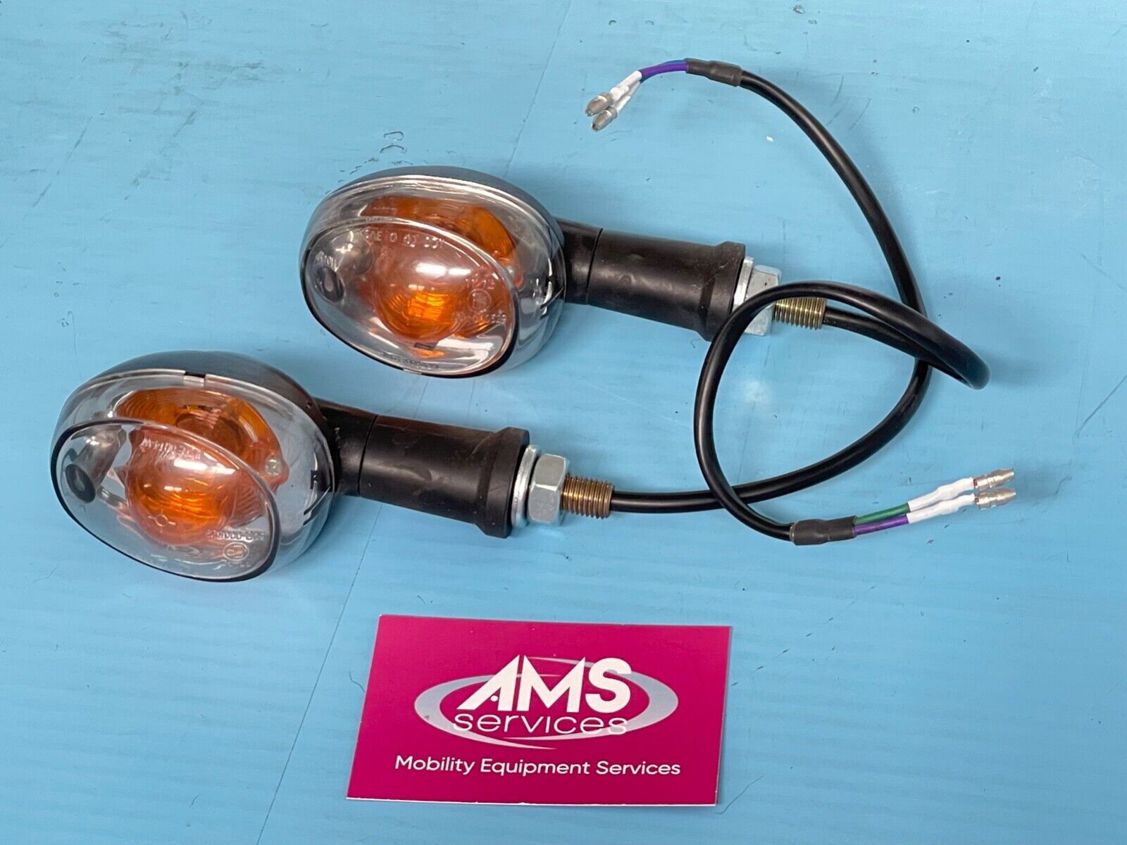 Pair of Van Os Excel Galaxy 2 Mobility Scooter Front Indicators Parts
