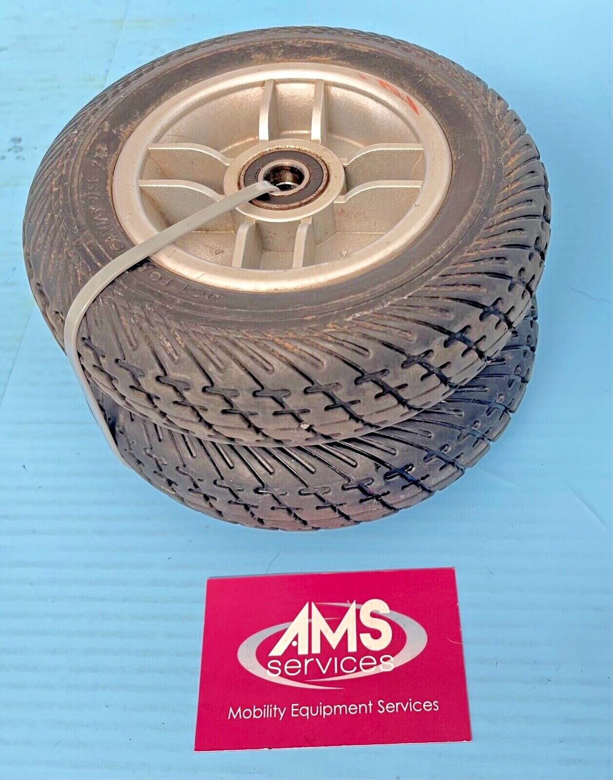 Pair Pride Go Go Elite Traveller Mobility Scooter Front Wheels