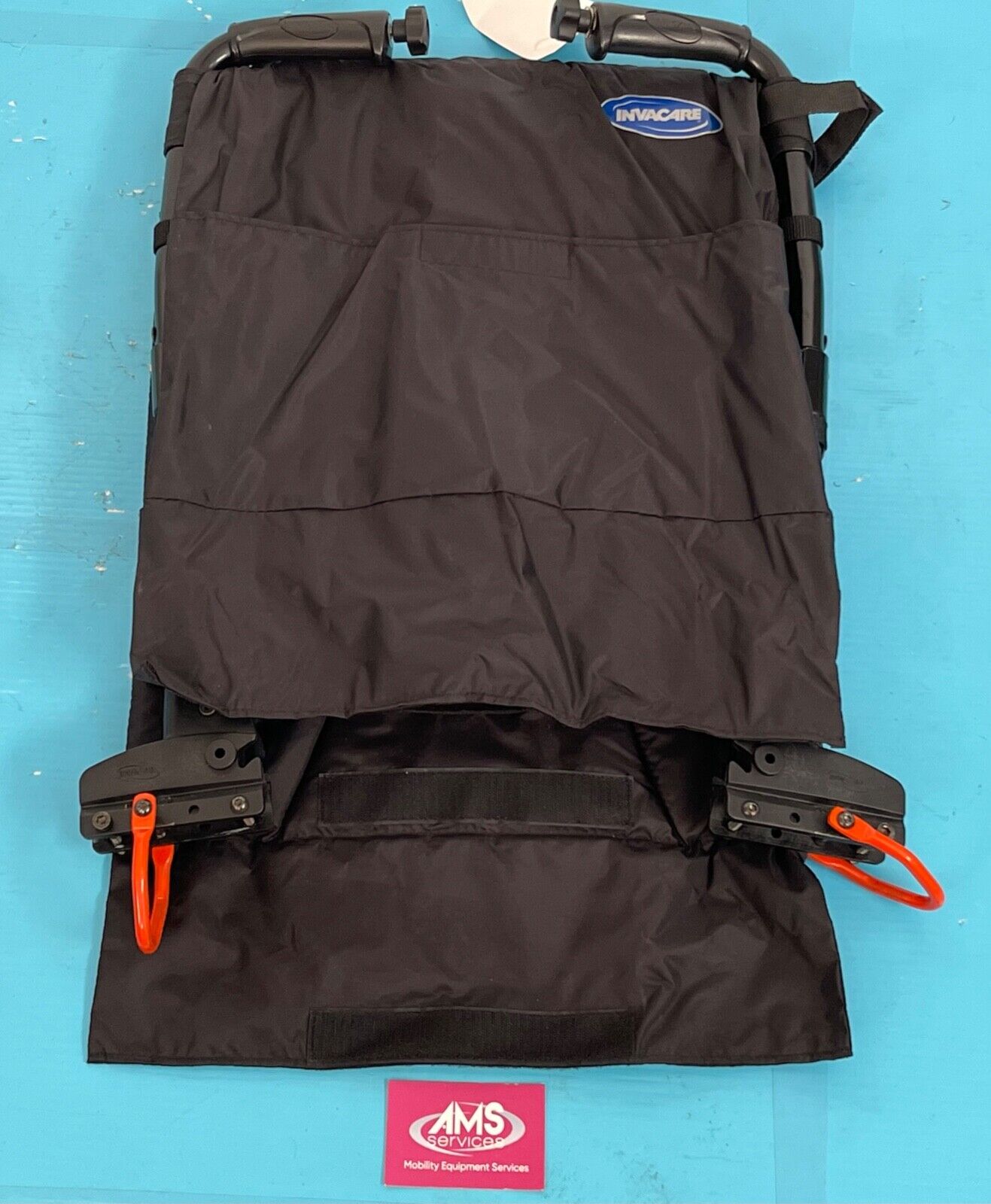 Invacare Action 3ng Wheelchair Complete Padded Backrest, Folding Push