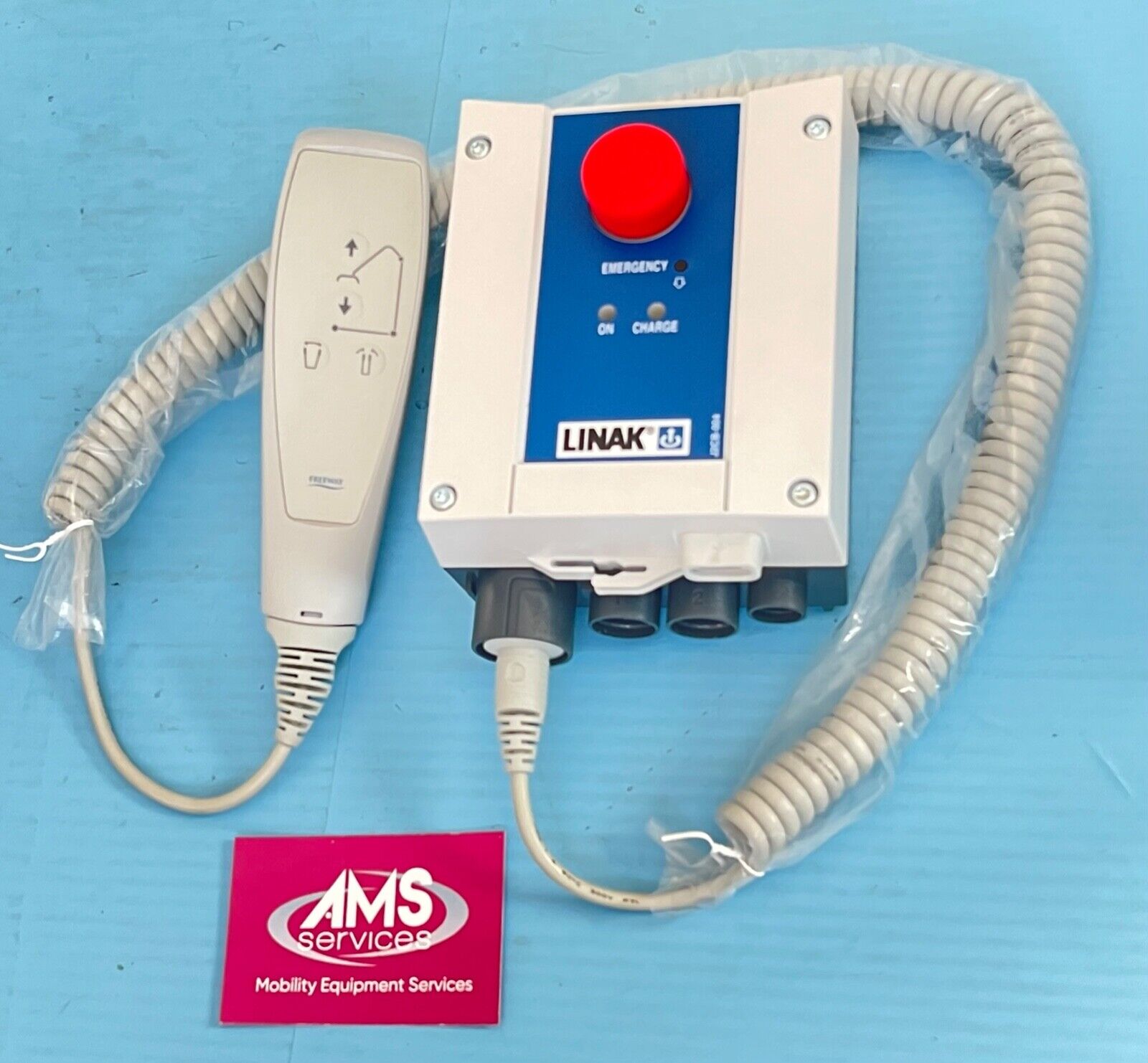 Oxford Hoist Linak J2CB004 Twin Port Hoist Control Box & Matching 4F